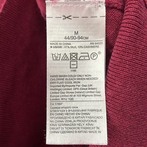 Banana Republic Size M Silk & Cashmere Sweater - Picture 3 of 4